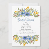 Wildflowers in Primary Colors Vrijgezellenfeest Ui Kaart (Voorkant)