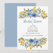 Wildflowers in Primary Colors Vrijgezellenfeest Ui Kaart (Voorkant / Achterkant)