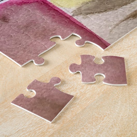 Wildflowers in vase abstract art legpuzzel (Zijkant)