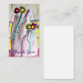 Wildflowers in vase abstract art notitiekaartje (Voorkant / Achterkant)