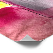 Wildflowers in vase abstract art poster (Hoek)