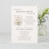 Wildflowers Inspirational Poem Baby Shower Kaart (Staand voorkant)