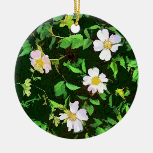 WILDFLOWERS KERAMISCH ORNAMENT (Voorkant)