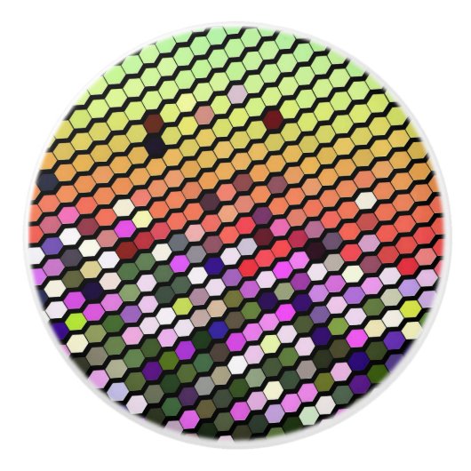 WILDFLOWERS KERAMISCHE KNOP (Voorkant)