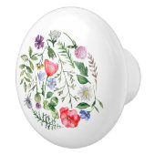 Wildflowers Kleurrijke ronde knop (Rechts)