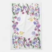 Wildflowers Kleurrijke Vrolijke Tuinbloemen Theedoek (Verticaal)