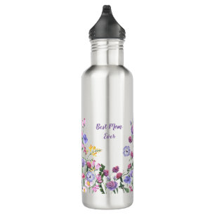 Wildflowers Kleurrijke Vrolijke Tuinbloemen Waterfles