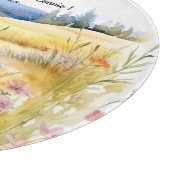 Wildflowers Landschap Verjaardagscadeau Snijplank (Hoek)