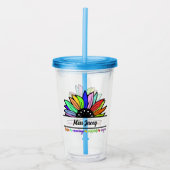 Wildflowers Leraren Waardering, aangepaste leraar Acryl Drinkbeker (Voorkant)
