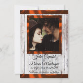 Wildflowers, lint & foto - koper save the date (Achterkant)