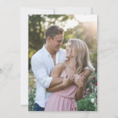 Wildflowers Magische Tuin Foto Huwelijk Save Datum Kaart (Achterkant)