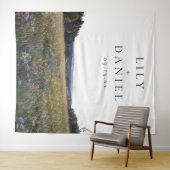 Wildflowers Meadow Floral Wedding Photo Backdrop Wandkleed (In Situ (horizontaal))