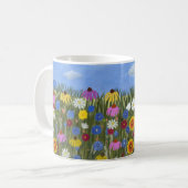 Wildflowers met Daisies Classic Koffiemok (Voorkant links)