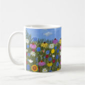 Wildflowers met Daisies Classic Koffiemok (Links)