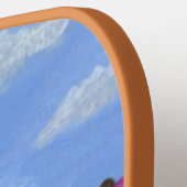 Wildflowers met madeliefjes pickleball paddle (Links Detail)