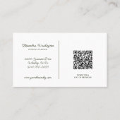 Wildflowers met QR-code Visitekaartje (Achterkant)