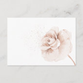 Wildflowers Modern Baby Shower Diaper Raffle Informatiekaartje (Achterkant)