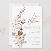 Wildflowers Modern Love In Bloom Vrijgezellenfeest Kaart (Voorkant)