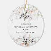 Wildflowers Moeder van de bruid Waterverf Keramisch Ornament (Links)