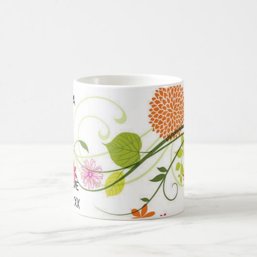 Wildflowers Mok Design, Waterverf Floral mok W (Center)