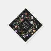 Wildflowers Moody Vrijgezellenfeest Servet (Hoek)