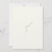 Wildflowers, mooie bloemen, handgetekende bruiloft kaart (Achterkant)