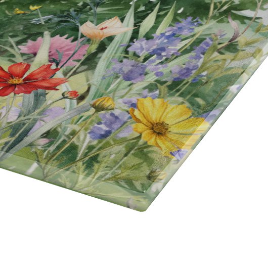 Wildflowers Mountains 20e bruiloft Jubileum Snijplank (Hoek)