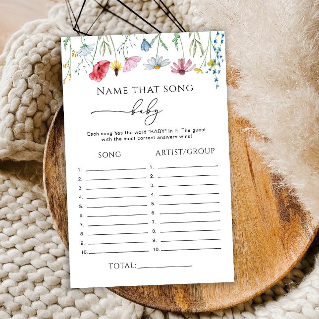 Wildflowers Noem dat nummer baby spel (Creator heeft geüpload)