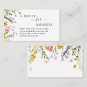 WILDFLOWERS Ontvang Vrijgezellenfeest voor aanvraa Visitekaartje (Voorkant / Achterkant)