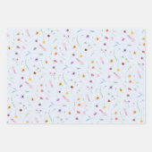 Wildflowers op blauw inpakpapier vel (Voorkant)