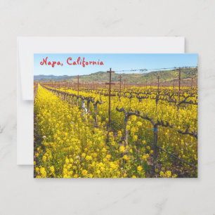 Wildflowers op de wijngaard briefkaart