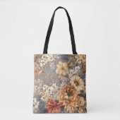 Wildflowers op grijs tote bag (Voorkant)