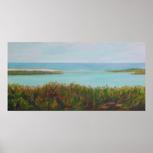 WILDFLOWERS OP HET BAY-Poster Poster (Voorkant)