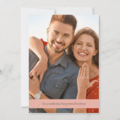 Wildflowers Pinks Wedding Save the Date Kaart (Achterkant)