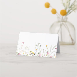 Wildflowers Placecard Huwelijk Plaatskaartje
