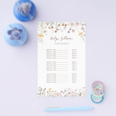 Wildflowers prijslijst flyer (Enkel)