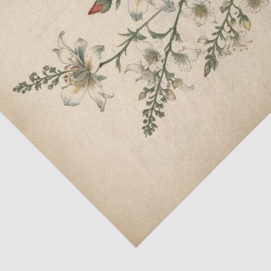  Wildflowers Print Tissuepapier (Detail)