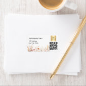 Wildflowers QR code business logo retouradres Etiket (Insitu)
