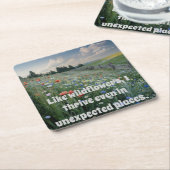 Wildflowers Quote Meadow Onderzetter Set (Schuin)
