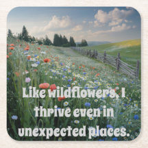 Wildflowers Quote Meadow Onderzetter Set