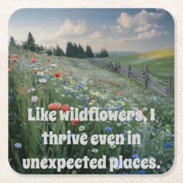 Wildflowers Quote Meadow Onderzetter Set