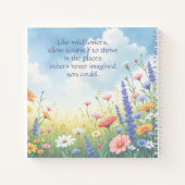 Wildflowers & Quote Notitieboek (Achterkant)