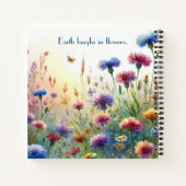 Wildflowers & Quote Notitieboek (Achterkant)