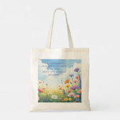 Wildflowers & Quote Tote Bag (Achterkant)