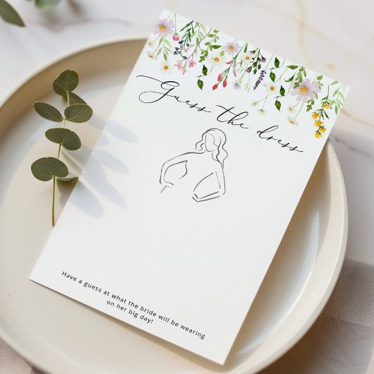 Wildflowers Raad de jurk vrijgezellenfeest spel