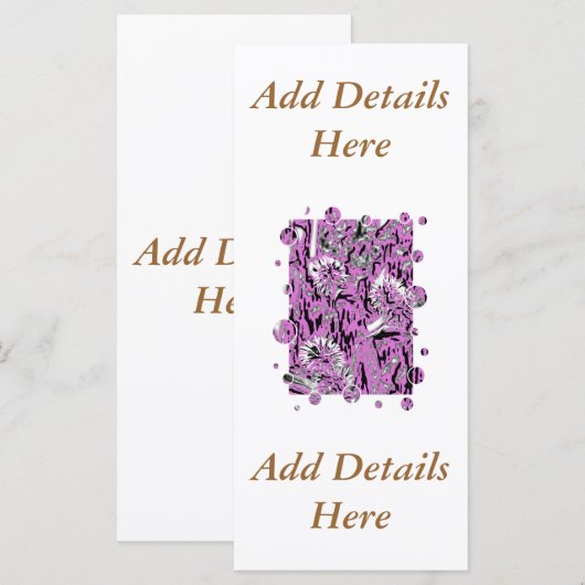 WILDFLOWERS RACK KAART (Voorkant / Achterkant)