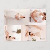 Wildflowers Red Bow Baby shower Briefkaart (Achterkant)