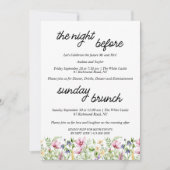 Wildflowers repetitie diner en zondag brunch kaart (Voorkant)