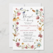 Wildflowers repetitie diner uitnodiging (Voorkant)