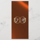 Wildflowers & Ribbon - Koperbruiloft Menu (Achterkant)